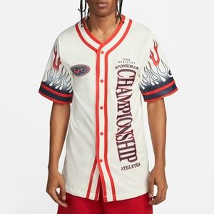 Nike Americana Top in Sail/Habanero Red Size Small NWT